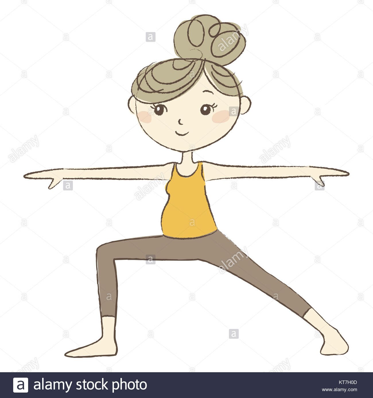 le-yoga-prenatal-femme-enceinte-dans-warrior-pose-kt7h0d - Maman Vogue