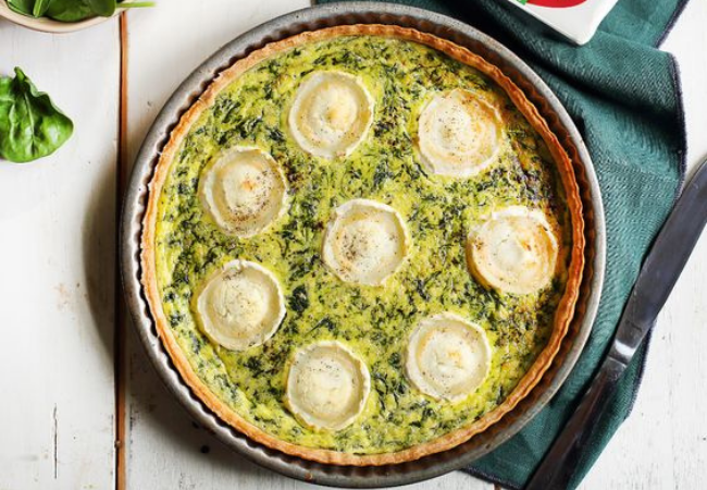 Recette Tarte épinards et fromage de chèvre